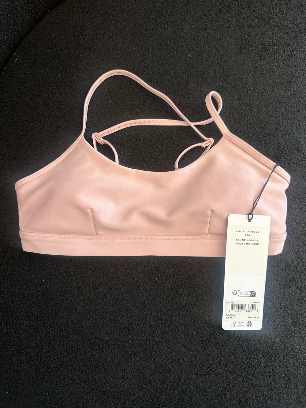 Medium Alo Airlift Intrigue Bra-Ballet Pink